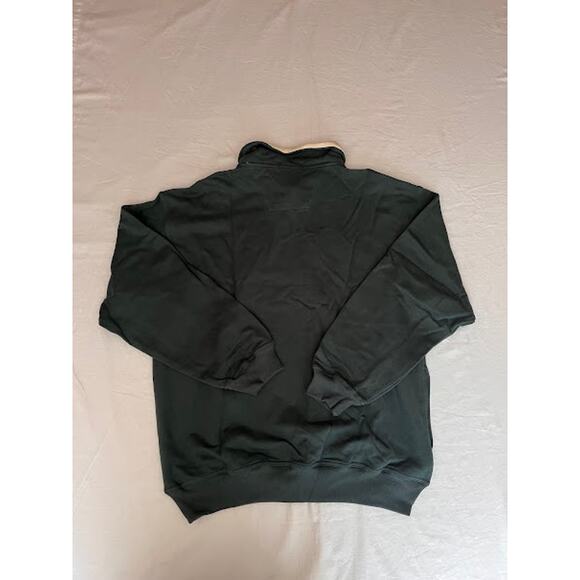 Vintage New 90s Nautica Sweatshirt Dark Green Quarter Zip - Picture 2 of 8